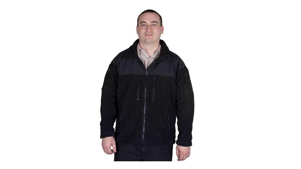 Fox Outdoor Mens Enhanced Fleece Tactical Jacket, Black, XL 099598657130