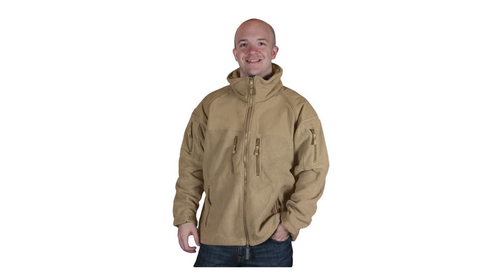 Fox Outdoor Mens Enhanced Fleece Tactical Jacket, Coyote, L 099598657802