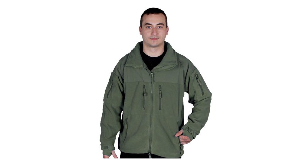Fox Outdoor Mens Enhanced Fleece Tactical Jacket, Olive Drab, M 099598657017