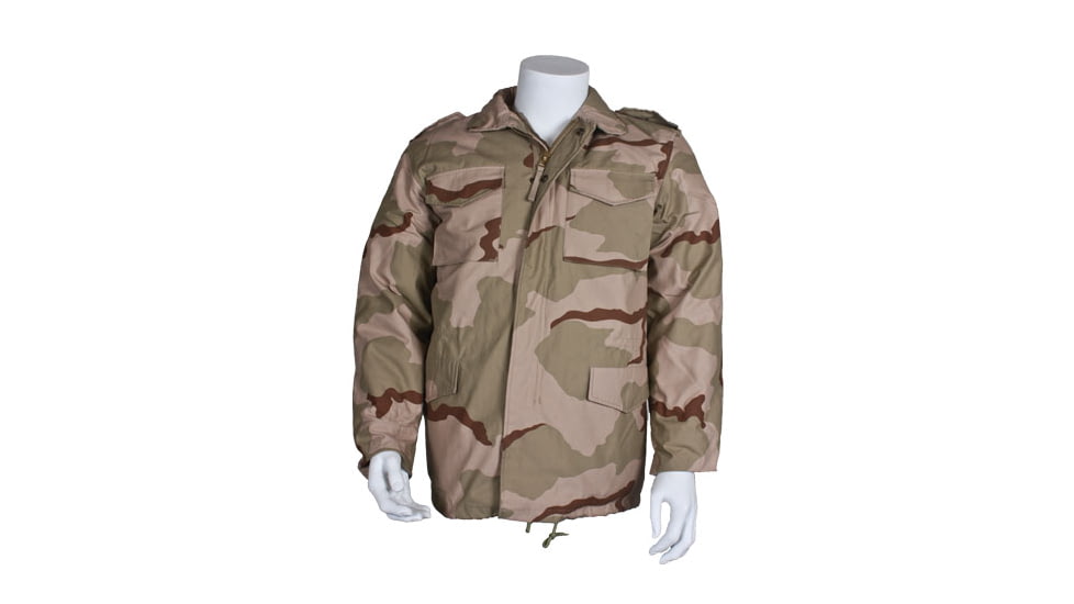 Fox Outdoor Mens M65 Field Jacket w/ Liner, 3-Color Desert Camo, 3XL 099598060329