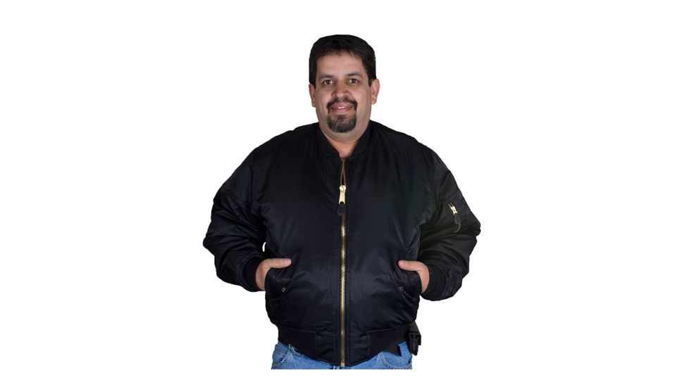 Fox Outdoor Mens MA-1 Flight Jacket, Black, XL 099598040116