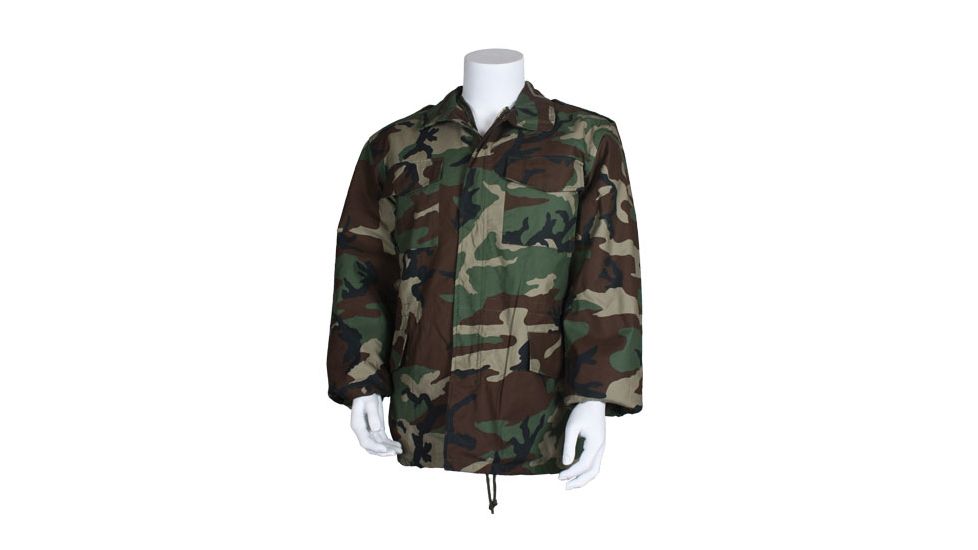 Fox Outdoor Mens M65 Field Jacket w/ Liner, Woodland Camo, S 099598100346