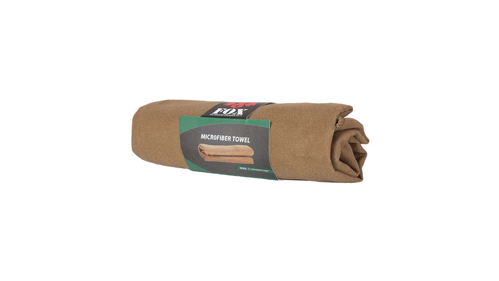 Fox Outdoor Microfiber Towel, Coyote, Small, 36-28