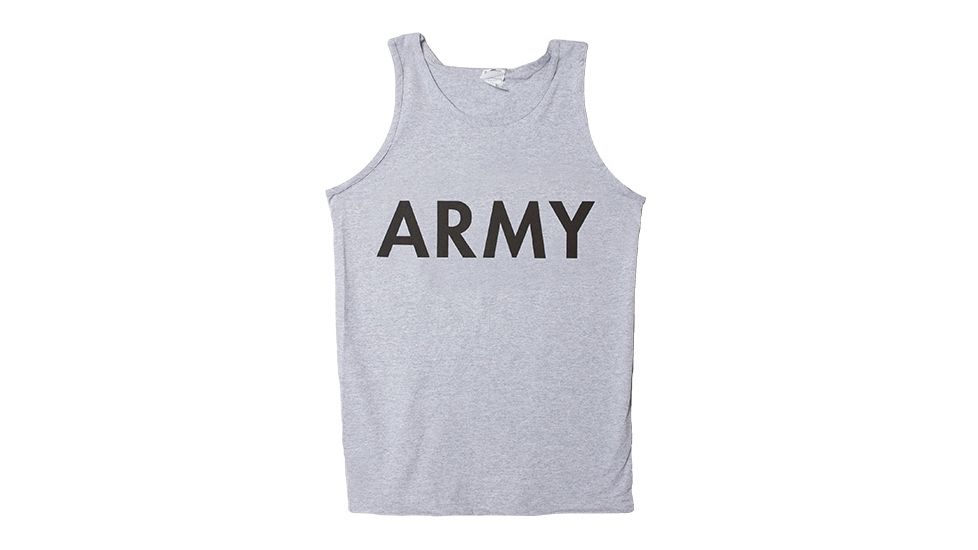 Fox Outdoor Military Branch Imprinted Tank Top, Army - Heather Grey, Large, 64-68 L