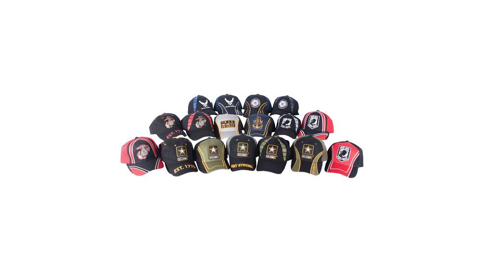Fox Outdoor Military Themed 3-D Embroidered Ball Cap, ., 78-400