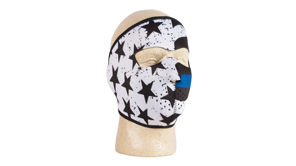 Fox Outdoor Neoprene Thermal Face Mask - Police Thin Blue Line 72-64821
