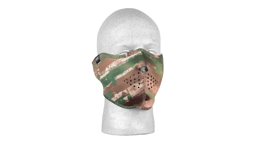 Fox Outdoor Neoprene Thermal Half Mask, Multi Brushed Camo 72-6542