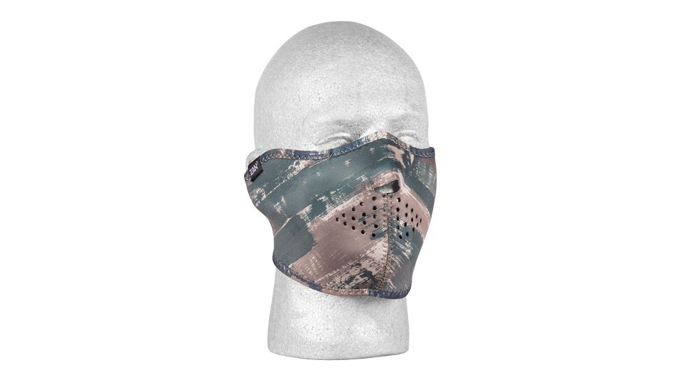 Fox Outdoor Neoprene Thermal Half Mask, Dark Brushed Camo 72-6572