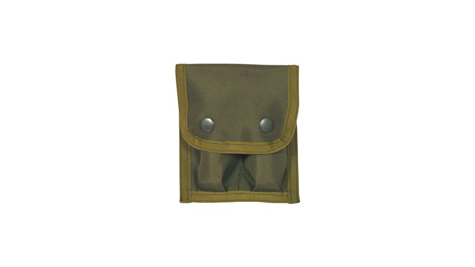 Fox Outdoor Nylon 9mm Double Clip Pouch, Olive Drab 099598574802