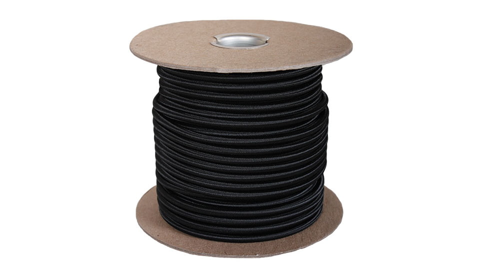 Fox Outdoor Nylon Shock Chord, Black, 1/4in, 82-471
