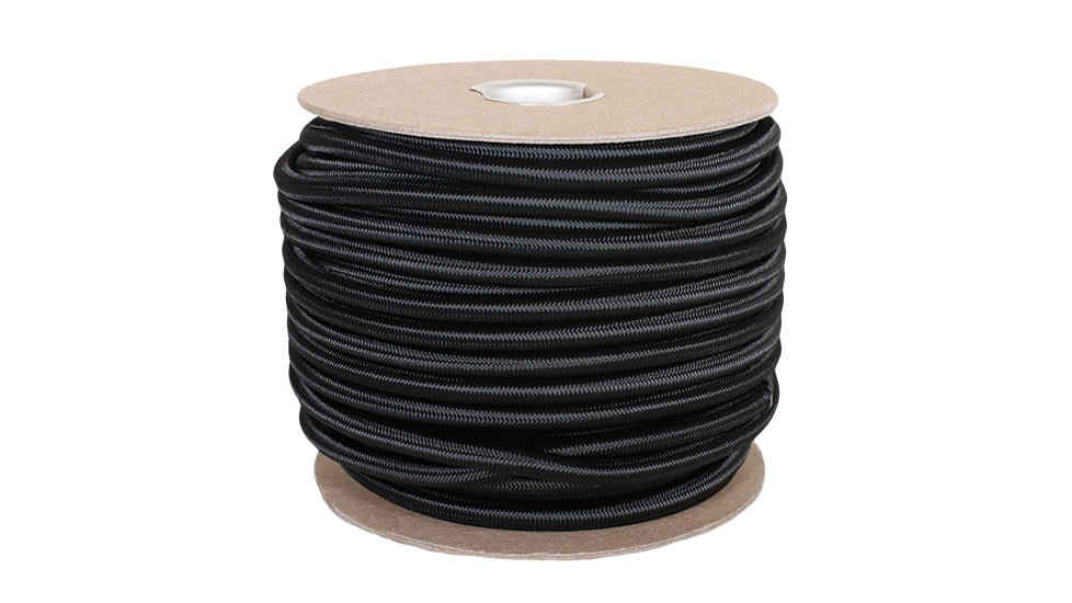 Fox Outdoor Nylon Shock Chord, Black, 3/16in, 82-461
