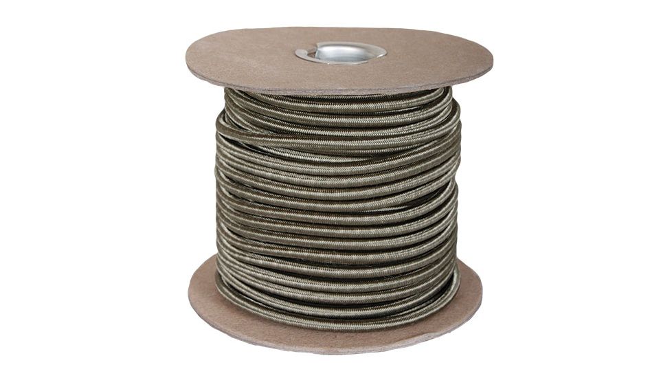 Fox Outdoor Nylon Shock Chord, Khaki, 1/4in, 82-475