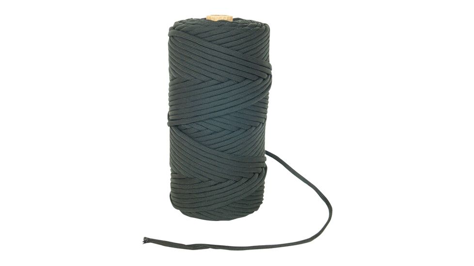 Fox Outdoor Nylon Type III Commercial Paracord, Black, 300ft, 82-36