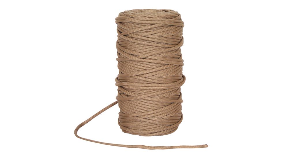 Fox Outdoor Nylon Type III Commercial Paracord, Desert Tan, 300ft, 82-33