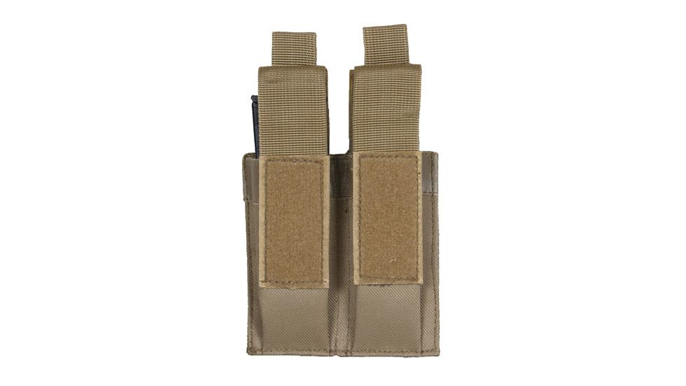 Fox Outdoor Pistol Quick Deploy Dual Mag Pouch, Coyote, 57-558