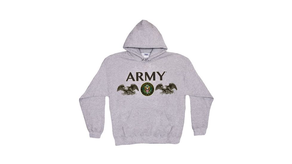 Fox Outdoor Pullover Hoodie Sweatshirt, Army Seal - Grey, Large, 64-8452 L