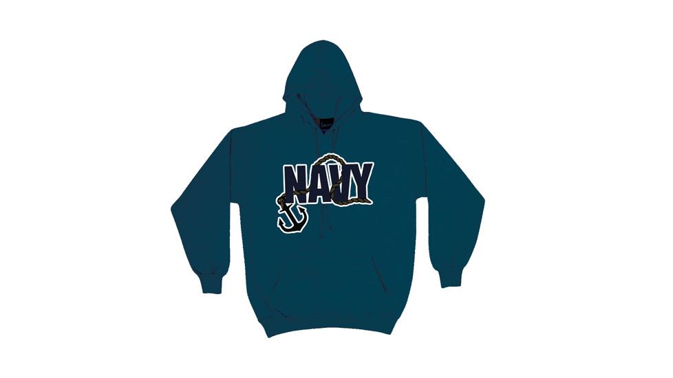 Fox Outdoor Pullover Hoodie Sweatshirt, Navy Anchor- Navy, Large, 64-8619 L