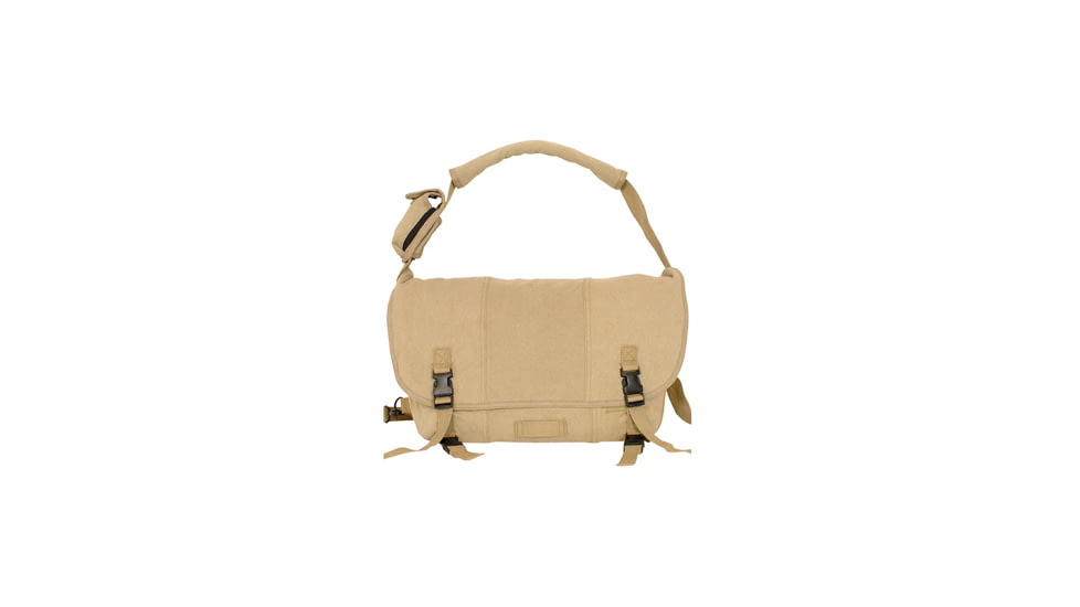 Fox Outdoor Retro Courier Shoulder Bag, Khaki, No Patch 099598438500