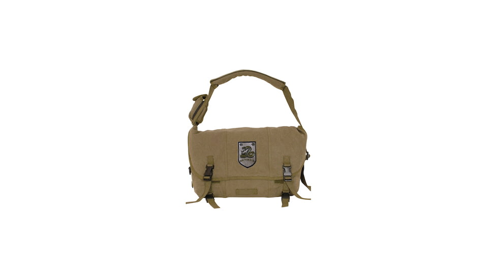 Fox Outdoor Retro Courier Shoulder Bag, Olive Drab, Dont Tread On Me 099598430801