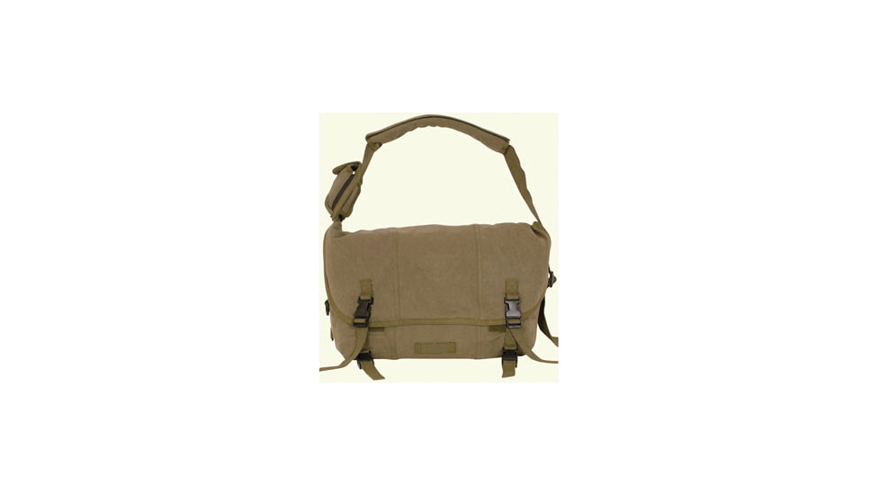 Fox Outdoor Retro Courier Shoulder Bag, Olive Drab, No Patch 099598430818