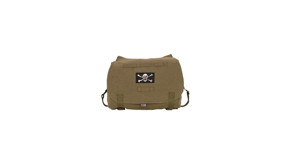 Fox Outdoor Retro Hungarian Shoulder Bag, Olive Drab, Jolly Roger 099598430931