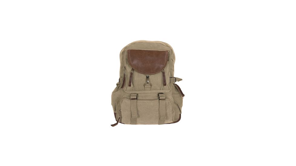 Fox Outdoor Retro Parisian City Daypack, Khaki 099598435554