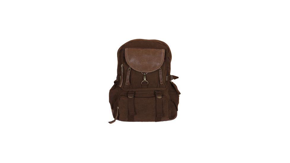 Fox Outdoor Retro Parisian City Daypack, Vintage Brown 099598435585