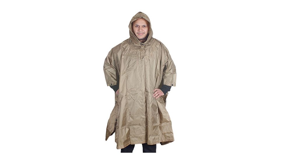 Fox Outdoor Ripstop Poncho, Coyote, 21-558