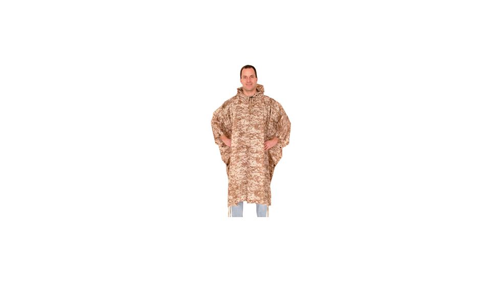 Fox Outdoor Ripstop Poncho, Digital Desert 099598215569