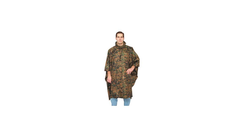 Fox Outdoor Ripstop Poncho, Digital Woodland 099598215538