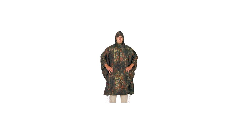 Fox Outdoor Ripstop Poncho, German Flector Camo 099598215521