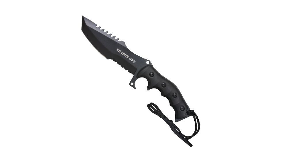 Fox Outdoor Shadow OPS Tactical Knife, Black, 15-30