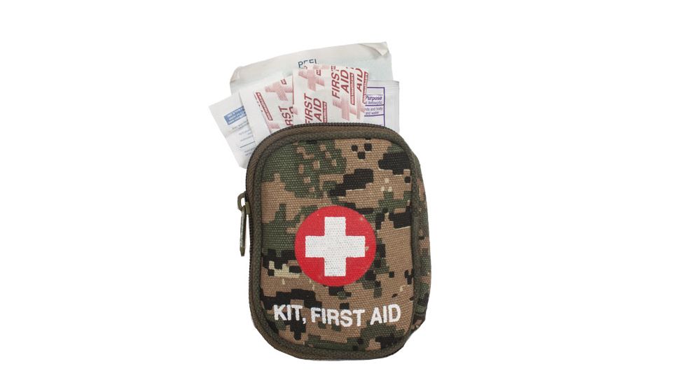 Fox Outdoor Soldier Individual First Aid Kit - Digital Woodland 57-803