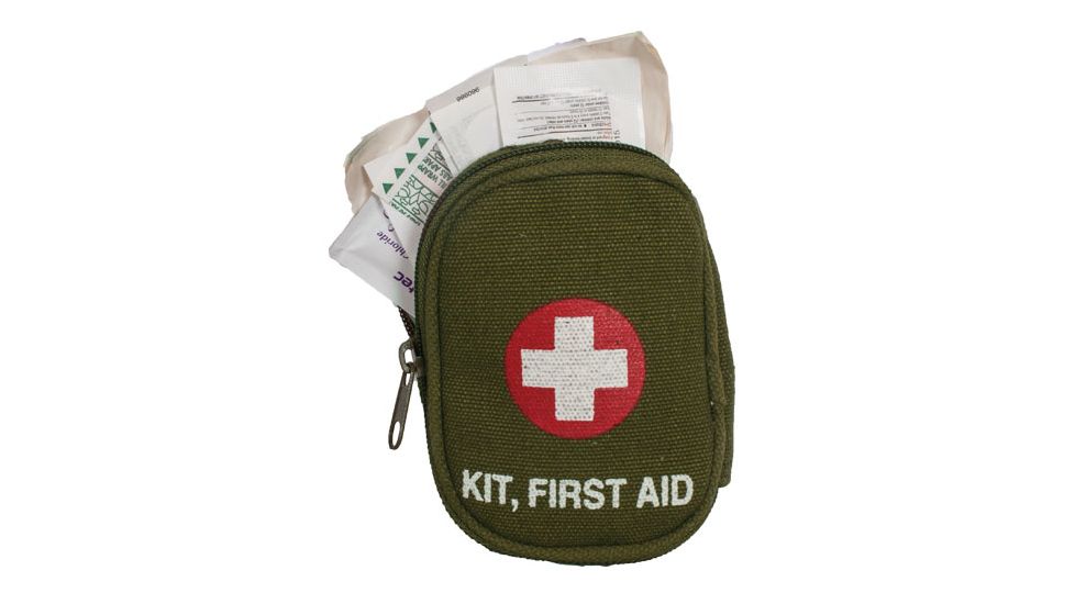 Fox Outdoor Soldier Individual First Aid Kit - Olive Drab 57-80