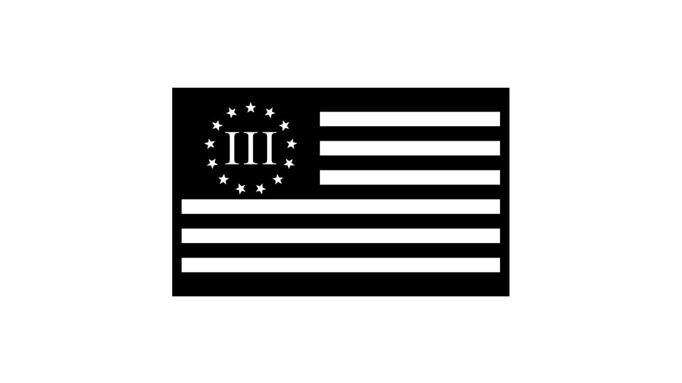 Fox Outdoor States Patches, Betsy Ross III Black &amp; Grey, 84P-572