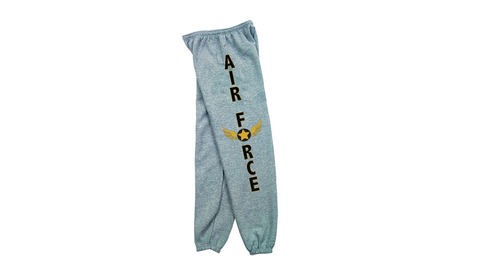 Fox Outdoor Sweatpants, Air Force Wings - Grey, Large, 64-787 L