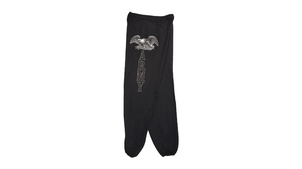Fox Outdoor Sweatpants, Army Eagle - Black, Large, 64-754 L