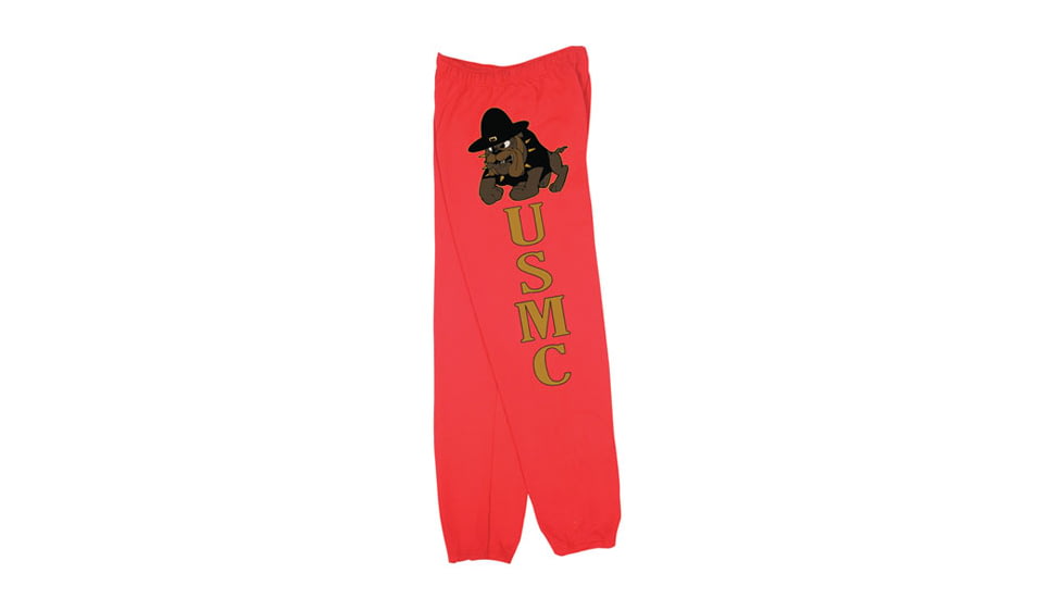Fox Outdoor Sweatpants, Marines Bulldog - Red, Large, 64-768 L