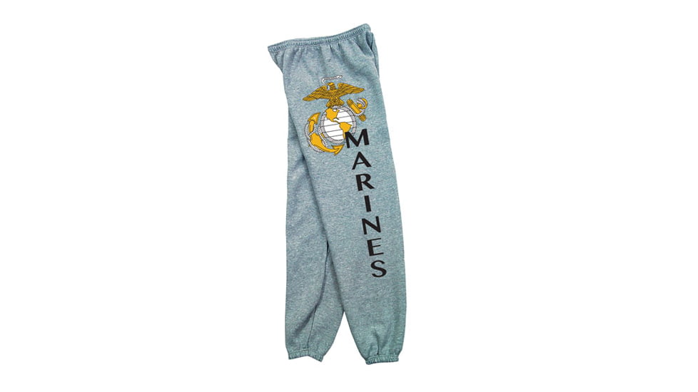 Fox Outdoor Sweatpants, Marines Logo - Grey, Large, 64-762 L