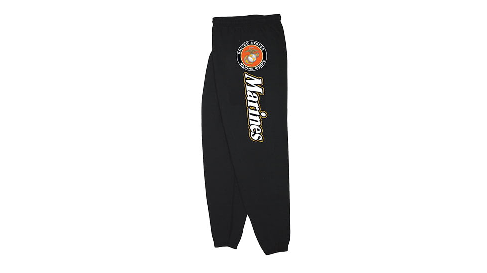 Fox Outdoor Sweatpants, Matines w/Logo - Black, Large, 64-767 L
