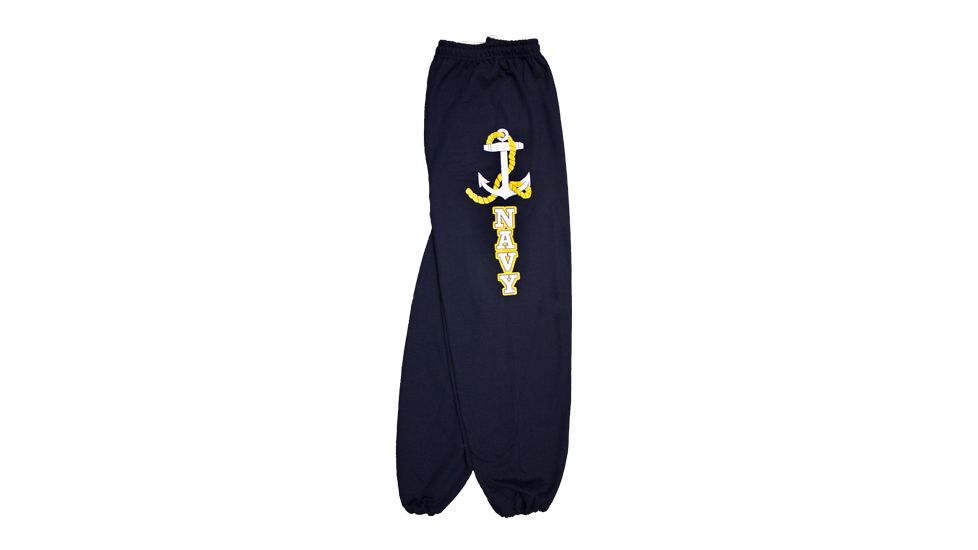 Fox Outdoor Sweatpants, Navy w/Logo - Navy, Large, 64-776 L