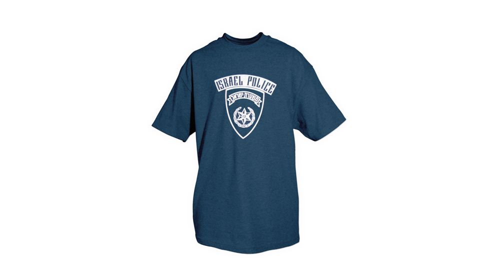 Fox Outdoor Themed One-Sided Imprinted T-Shirts, Israeli Police / Navy, Large, 63-5534 L