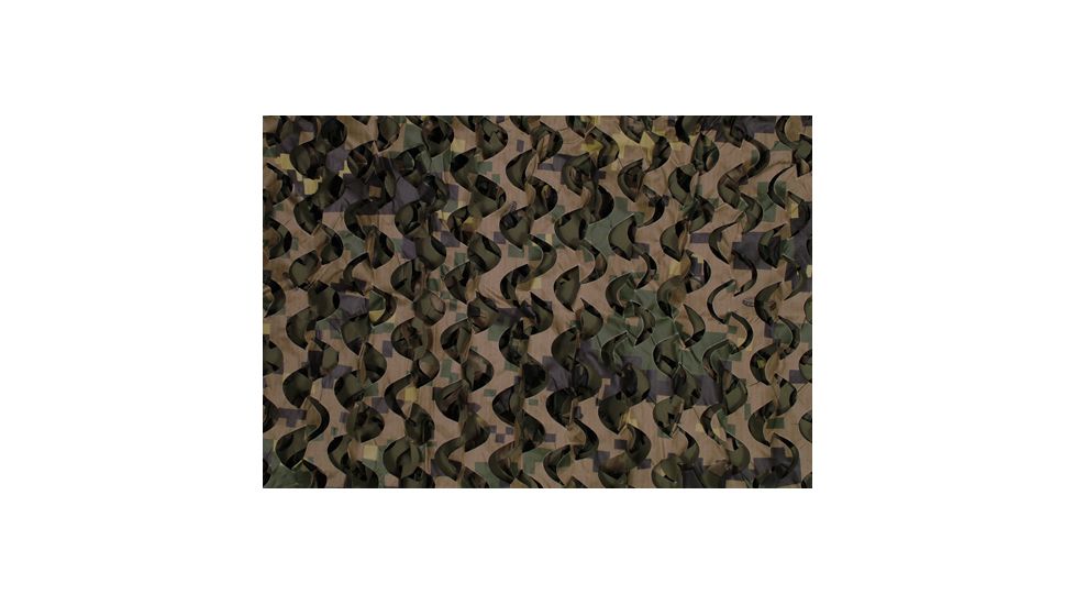 Fox Outdoor Ultra-Lite Camouflage Net, Digital Woodland, 91-820-3
