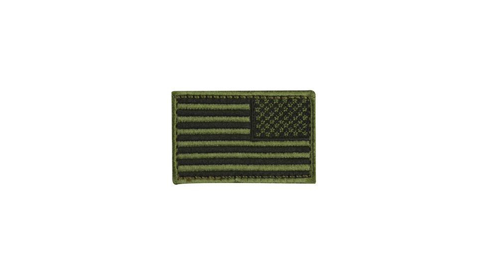 Fox Outdoor USA Flag Patch, Olive Drab - Right Face 099598848705
