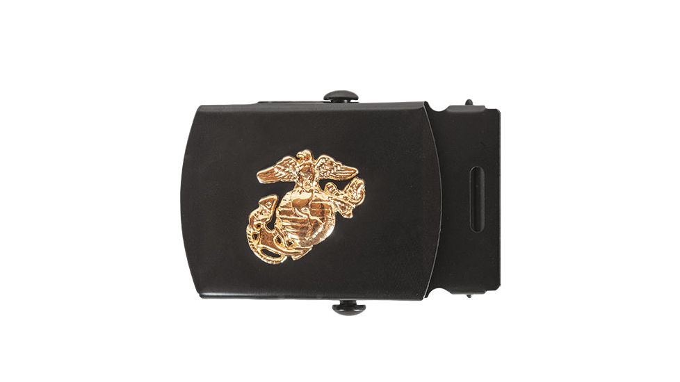 Fox Outdoor USMC Belt Buckle, Black Roller, 44-071