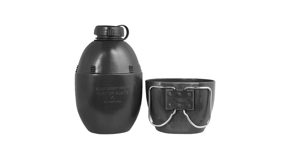 Fox Outdoor Water Bottle and Mug Standard, Black, 33-21