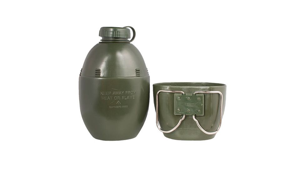 Fox Outdoor Water Bottle and Mug Standard, Olive Drab, 33-20