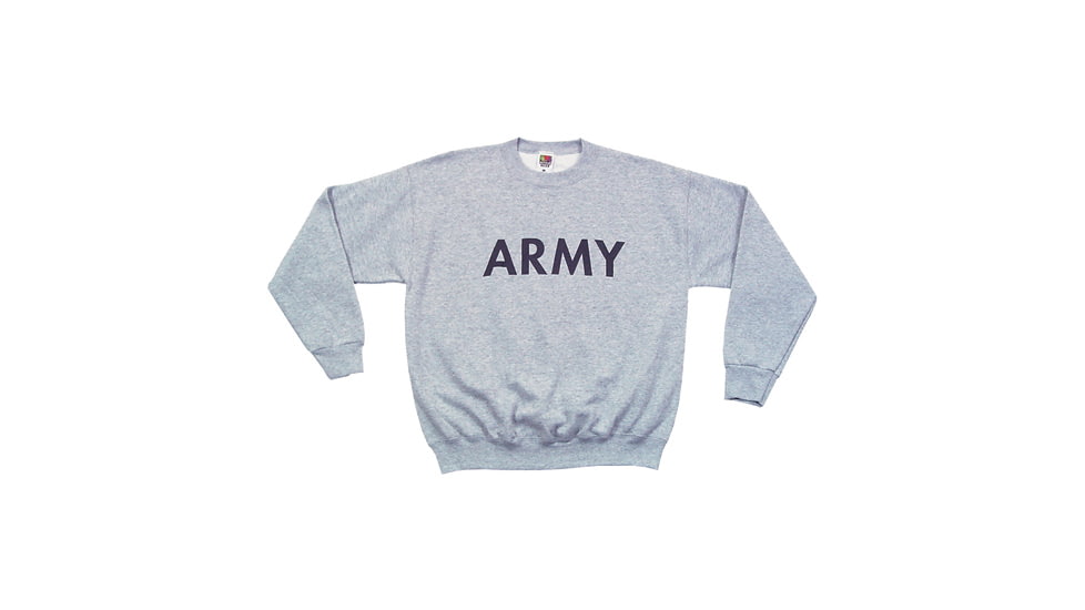 Fox Outdoor Youths Sweatshirt, Army - Heather Grey, Medium, 64-6515 M