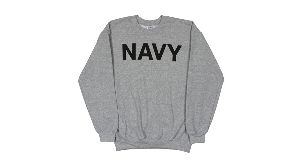 Fox Outdoor Youths Sweatshirt, Navy - Heather Grey, Large, 64-6525 L