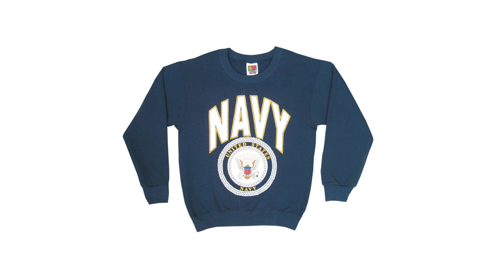 Fox Outdoor Youths Sweatshirt, Navy w/Logo - Navy Blue, Small, 64-652 S